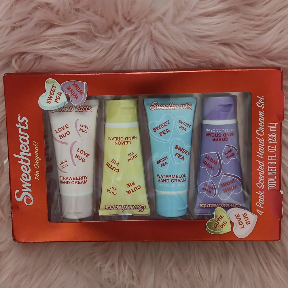Brand New CENTRIC BEAUTY SWEETHEARTS Scented Hand Cream Set-4 CT.